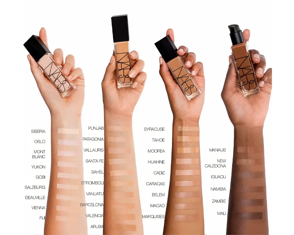 رنگ بندی کرم پودر نارس