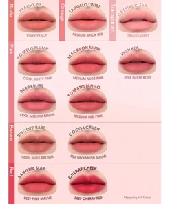 رنگ های مربای لب شیگلم مات